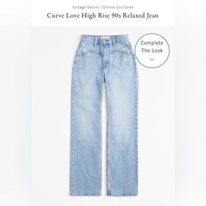 Abercrombie Curve Love 90’s Relaxed Jeans